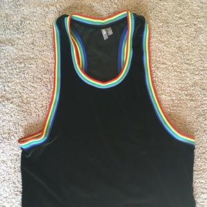Asos Velvet Tank w/Rainbow Tipping